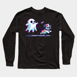 zombie dog walker Long Sleeve T-Shirt